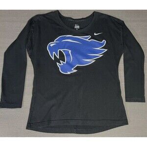 NIKE Kentucky Wildcats Women's Size S Black New Logo Shirt 3/4 Sleeve Jersey